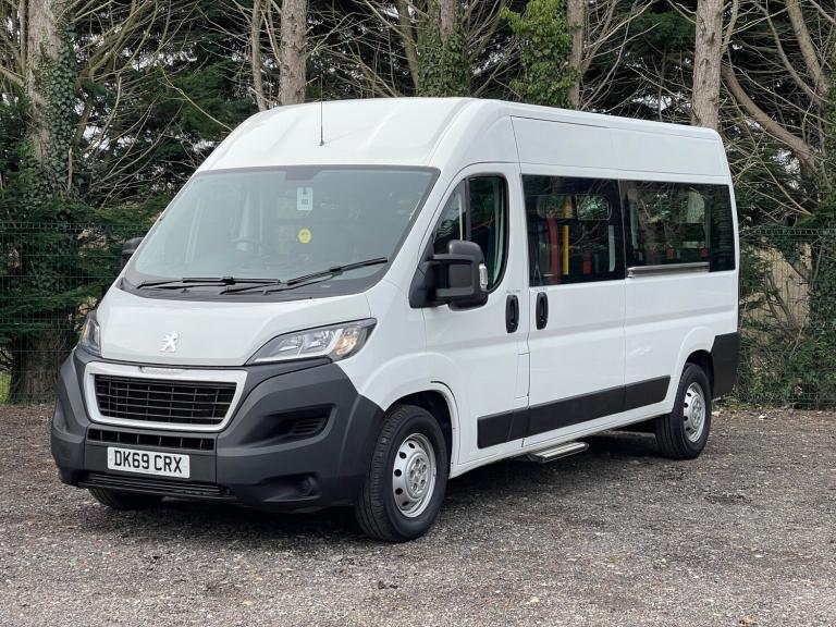2019 Peugeot Boxer BLUE HDI 335 L3H2 17 seat NON-D1 Minibus with ramps, sensors. ULEZ Minibus Die...