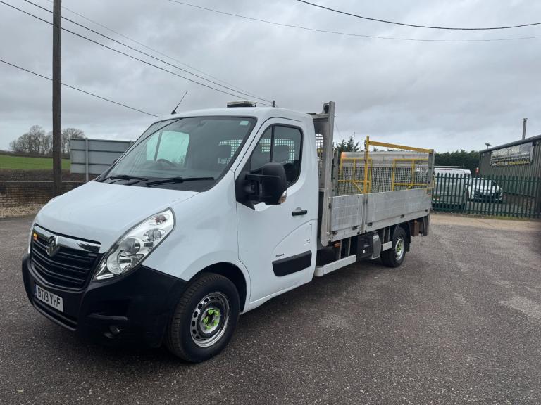 2018 Vauxhall Movano 2.3 CDTI BiTurbo L3 LWB DROPSIDE TAIL LIFT AIR CON UTILITY SPEC 18000 MILES ...
