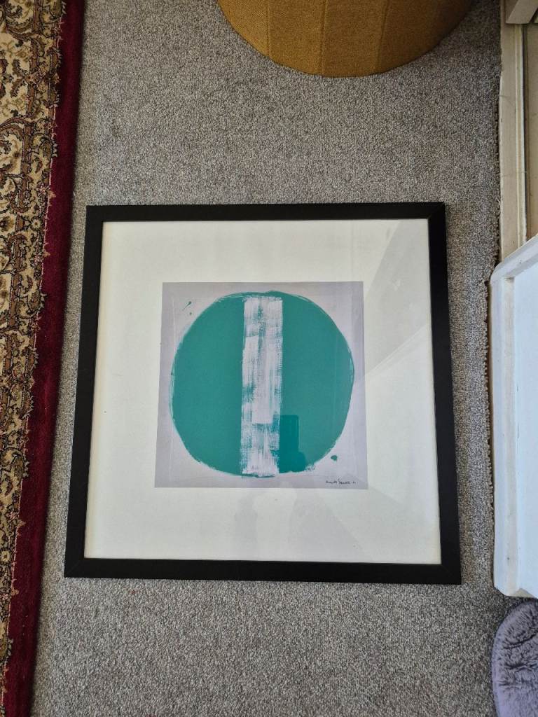 Black framed wall art, in fair condition, free