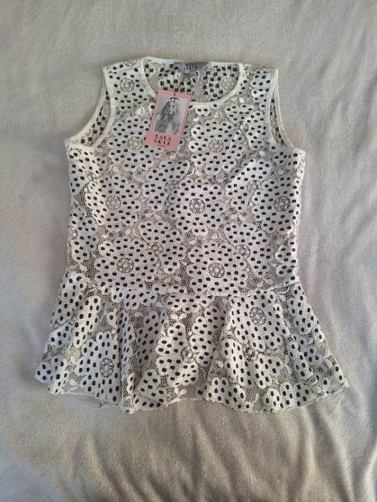 Peplum Top Lola Skye London Size 10 - New With Tags 