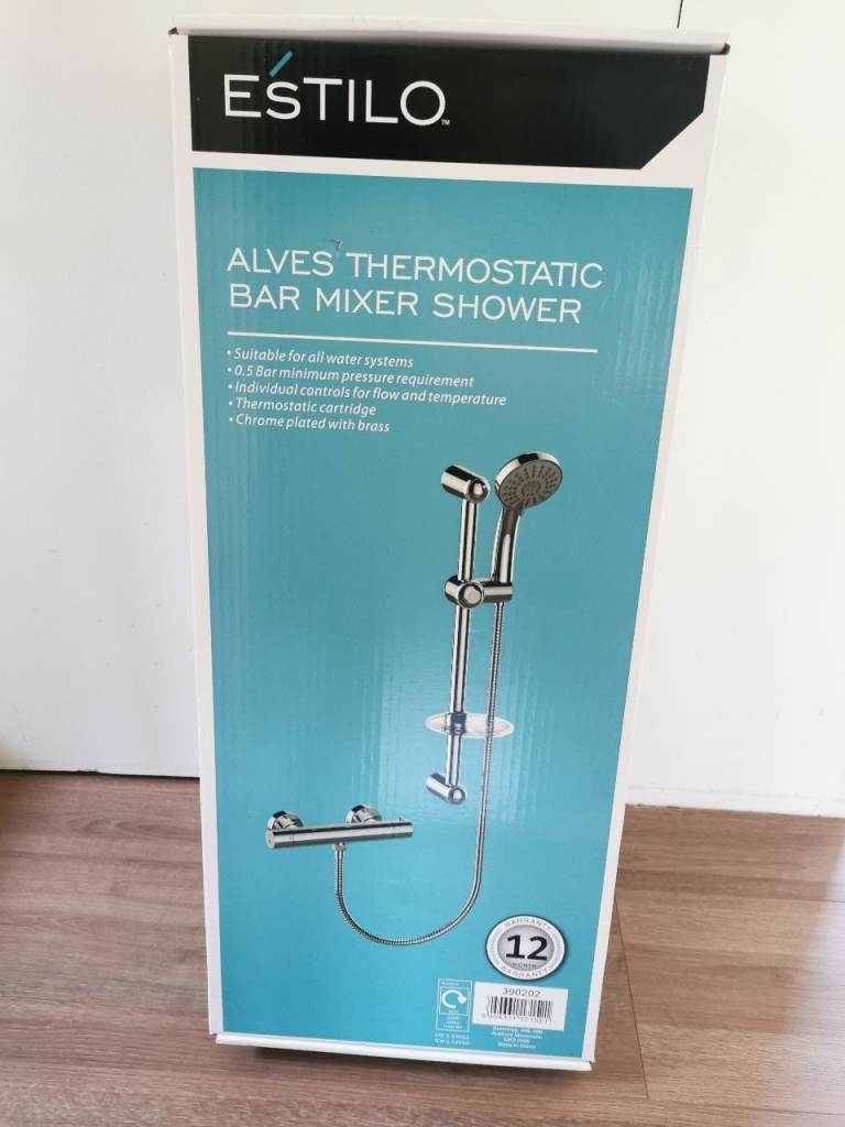 Estilo Alves Thermostatic Bar Mixer Shower – Brand New