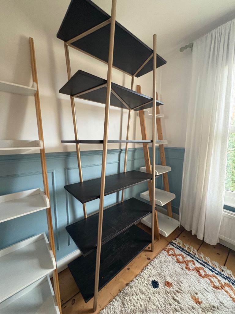 2x leaning shelves from Futon Company