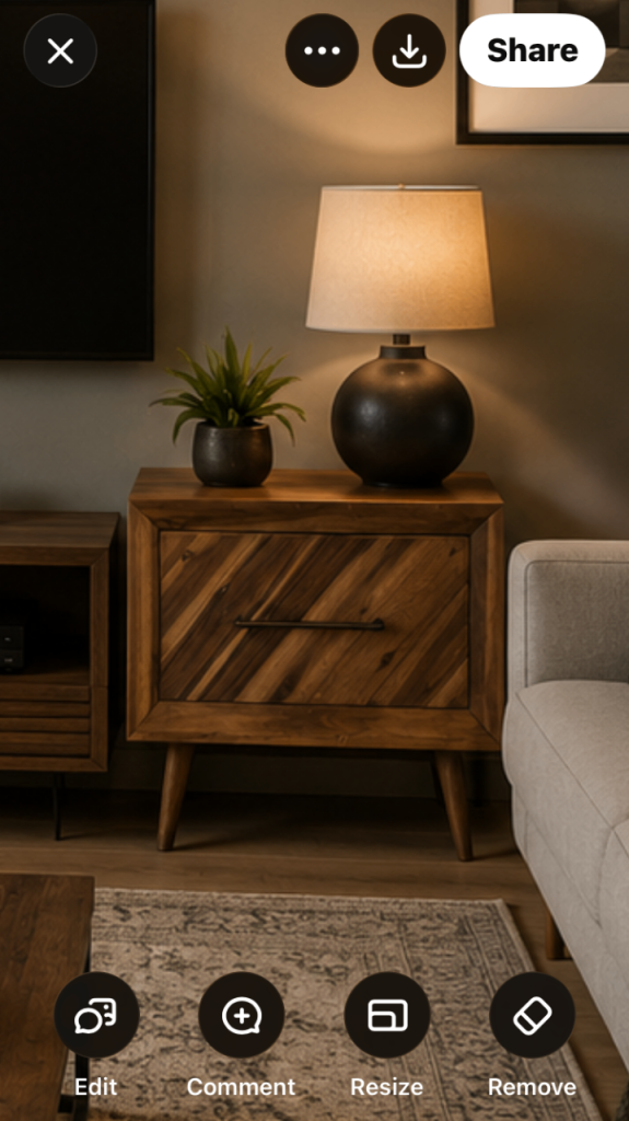 Barker & Stonehouse Bedside Cabinet or Lamp Table   