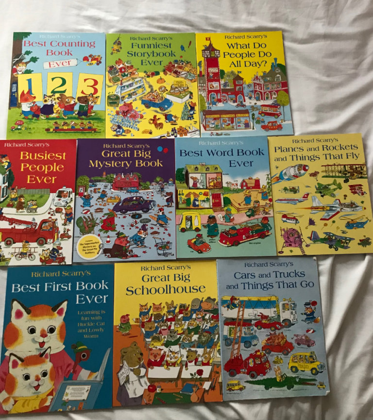 Richard Scarrys Best Collection Ever 10 Books Set