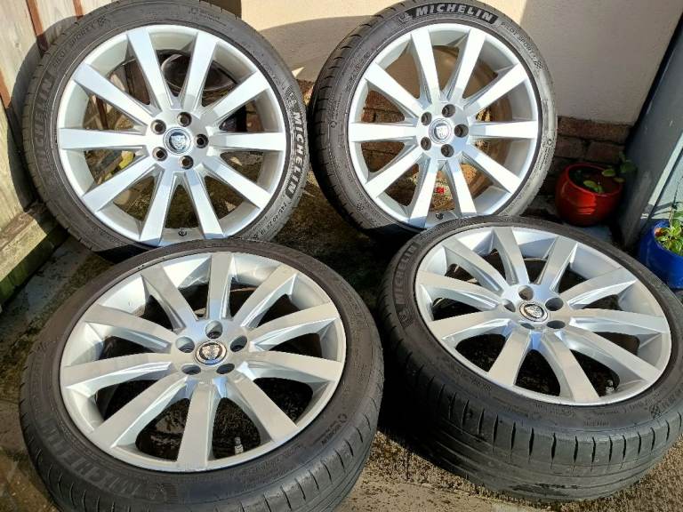 image for 19" JAGUAR XF XE XJ ALLOYS 5x108 WHEELS TYRES FITS FORD VOLVO