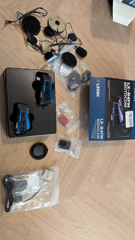 Motorcycle intercom / two devices