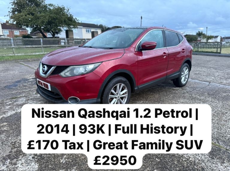 Nissan Qashqai 1.2 Petrol | 2014 | 93K | Full History | £170 Tax | Great Family SUV 🚙 |