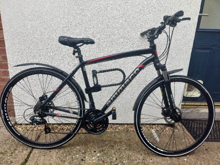 AMMACO CS750 MENS HYBRID HYDRAULIC DISC BRAKES 24 SPEED LOCKOUT FORK 21" FRAME