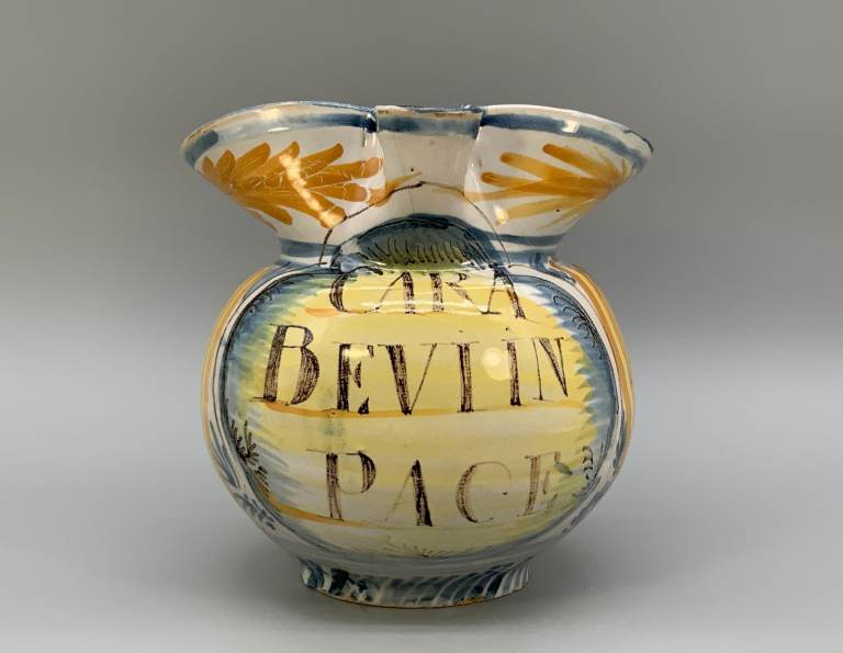 19th Century Italian Majolica Pharmacy Jug – Polychrome