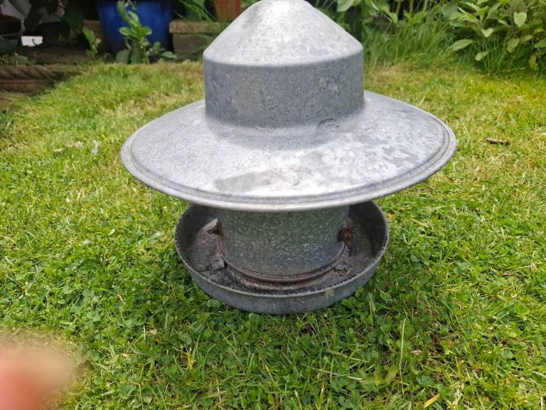 Galvanised Chicken Feeder 