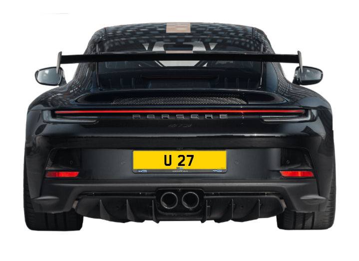 U 27 cherished number plate personalised private registration