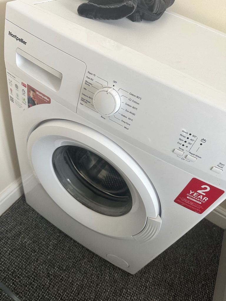 Montpellier MWM61200W 6Kg 1200rpm Washing Machine