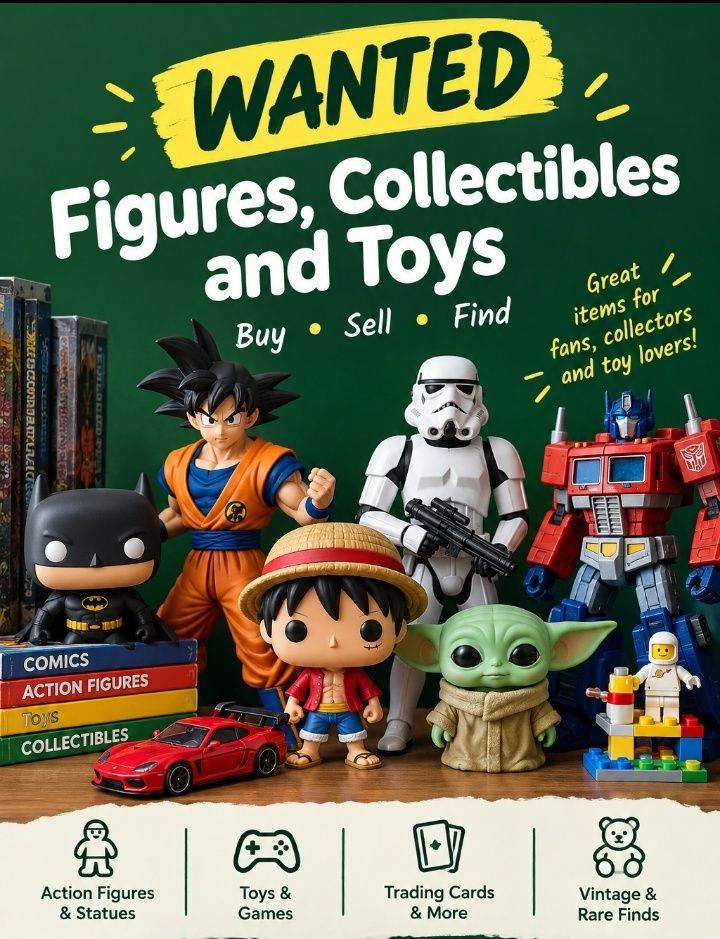 WANTED TOYS GAMES FIGURES COLLECTIBLES FUNKOS  VINTAGE 