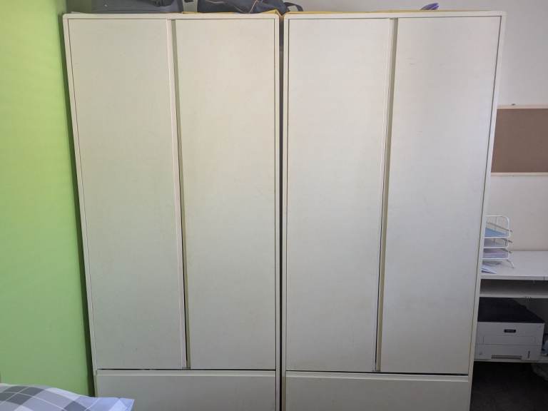 White Solid wood wardrobe 