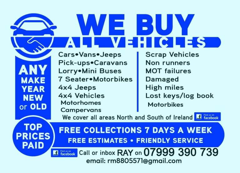 ALL VEHICLES WANTED 💶💰💶💰