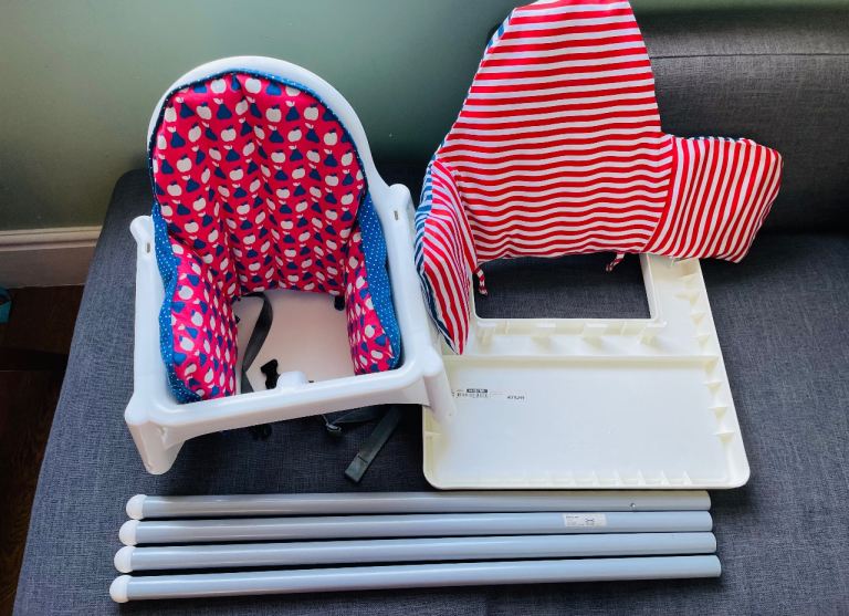 Ikea High Chair with 2 cushion inserts
