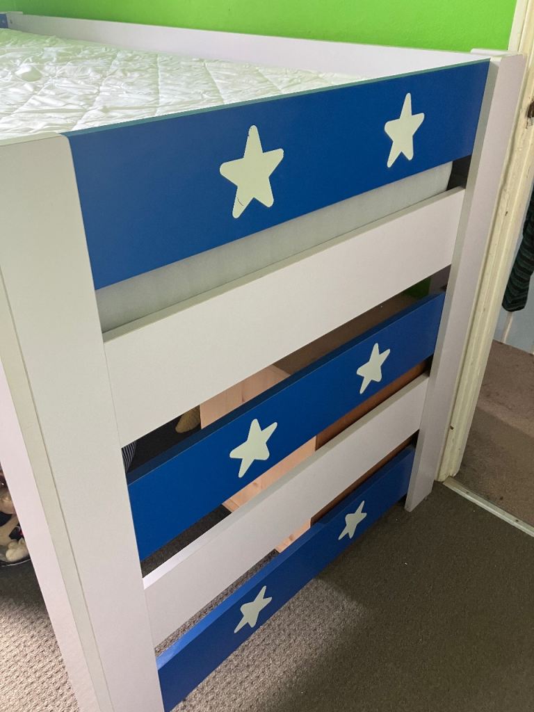 Free kids mid sleeper cabin bed