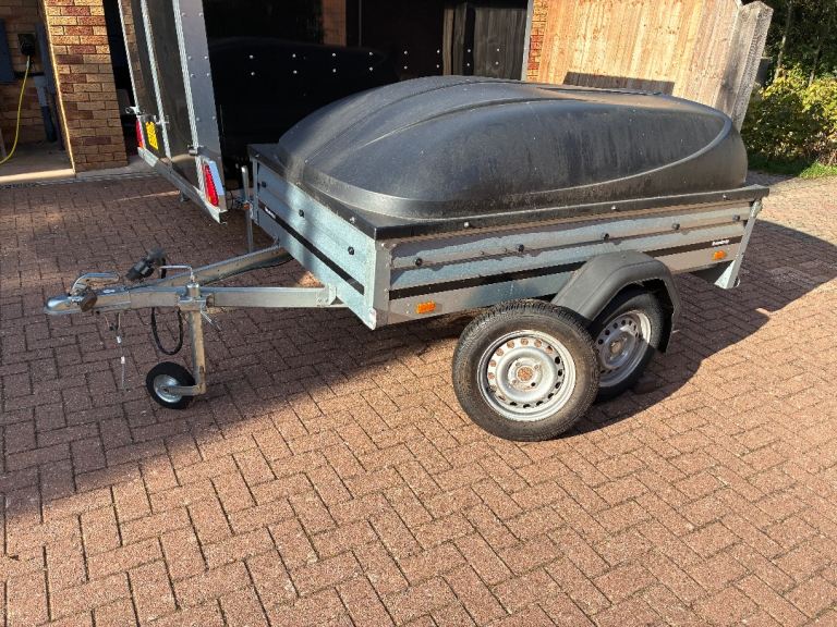 Brenderup 1205S trailer with ABS lid and spare wheel