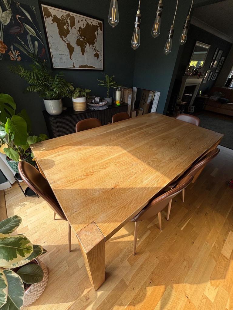 Solid Oak Dining Table