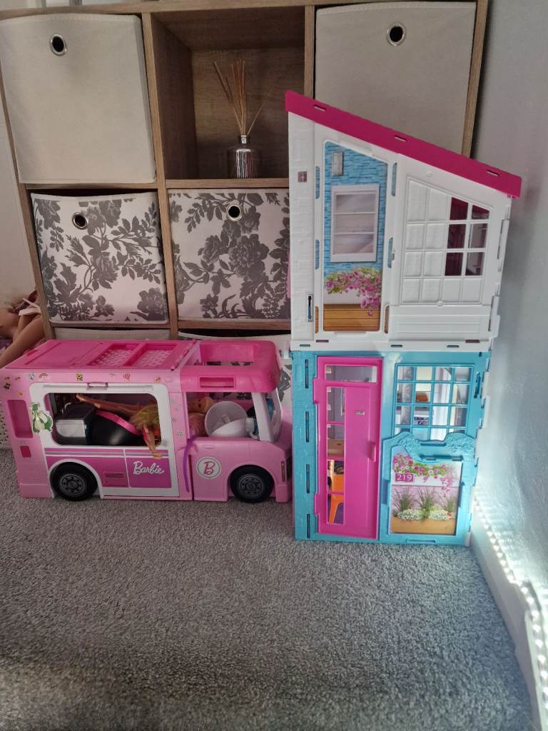 Barbie camper van and house 