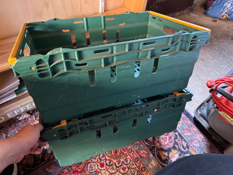 Tesco storage totes x2