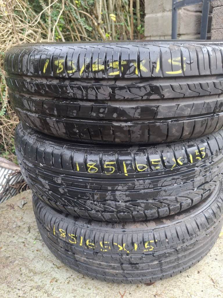 3 x 185 65 x 15 tyres £20 each collected or £30 fitted to a loose rim if you drop off wheel  
