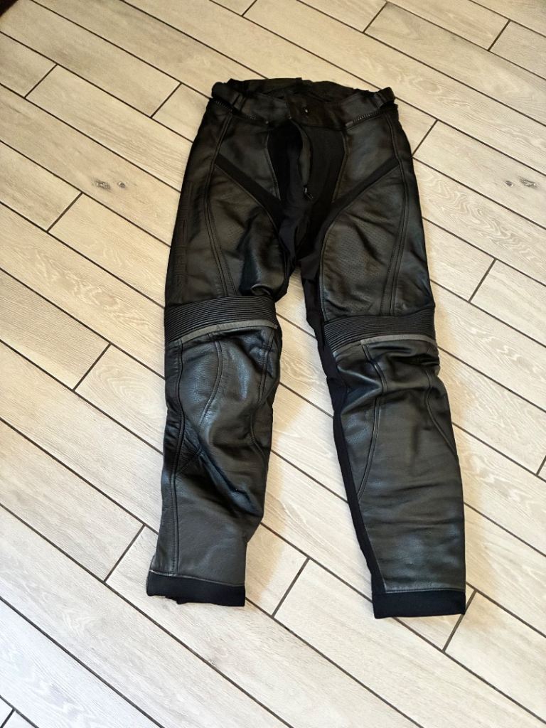 Richa Ladies Laura Leather Trousers - Black size 12