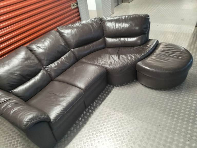 LEATHER JOHN LEWIS CORNER SOFA DELIVERY AVAILABLE TODAY 