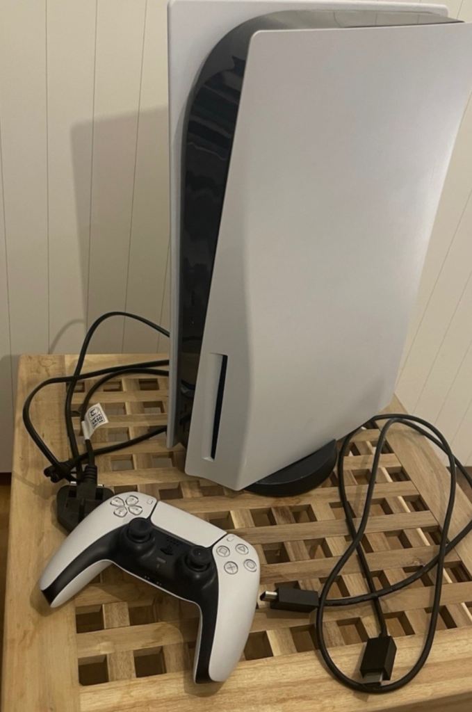 Sony PlayStation 5 Console with Controller and Cables – Good Condition