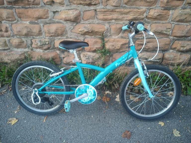 BTWIN Original 120 Kids' 20" 6-Speed Hybrid Bike 6-9 Years BLUE unisex Girls bicycle