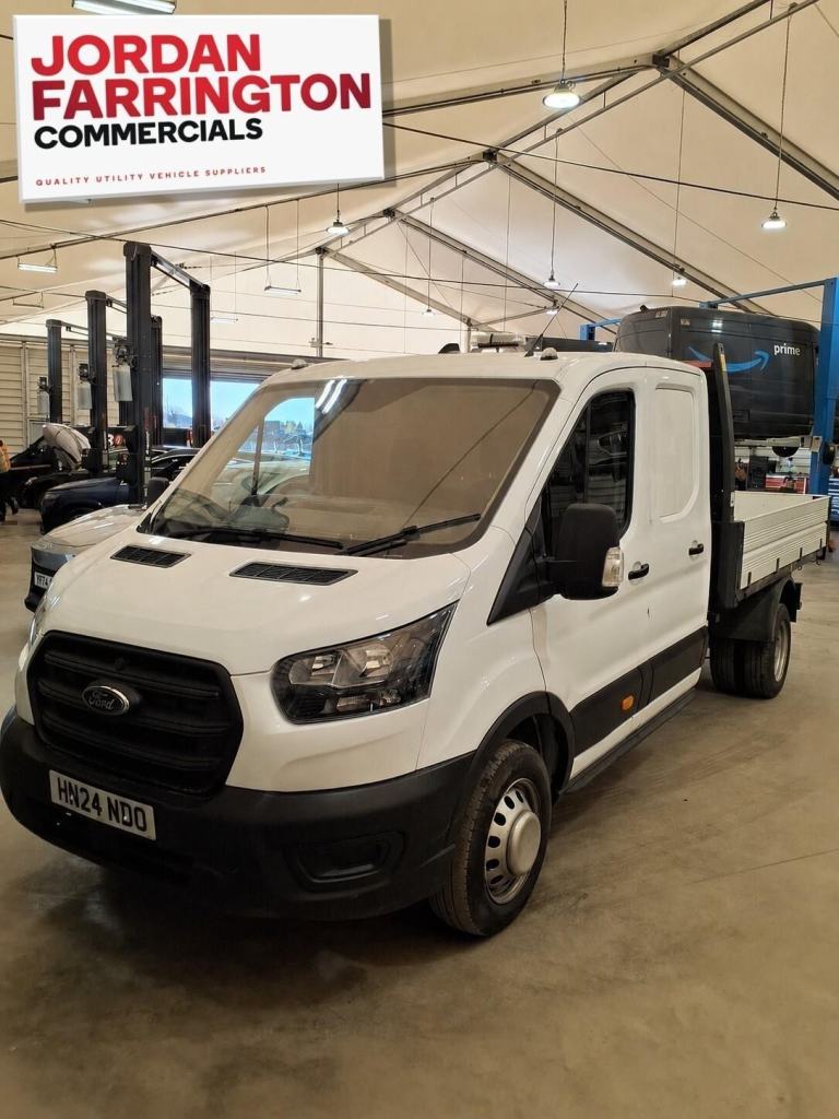 2024 FORD TRANSIT RWD DRW ALLOY BODY TOOL STORAGE UTILITY DOUBLE CAB TIPPER *AC*