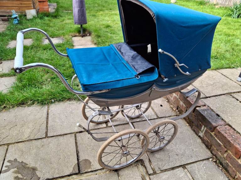 Vintage Silver Cross Doll's Pram
