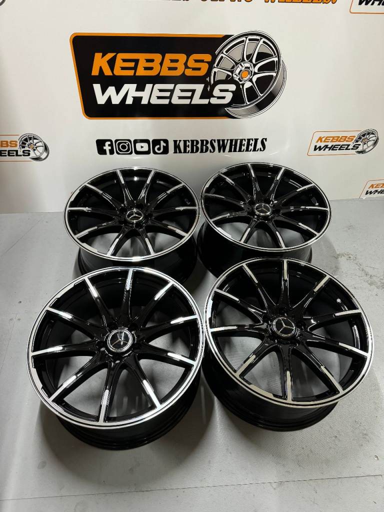 19" MERCEDES BRABUS REPLACEMENT ALLOY WHEELS C CLASS E CLASS S CLASS 