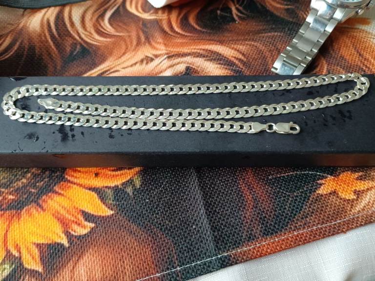 Sterling silver chain length 22 inches 