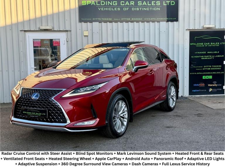 2021 Lexus RX 450h 3.5 Takumi 5dr CVT ESTATE Petrol/Electric Hybrid Automatic