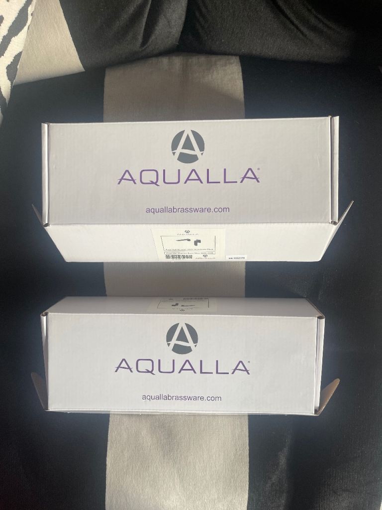 image for 2 x Aqualla Fuse mounted basin mixer Matte Black