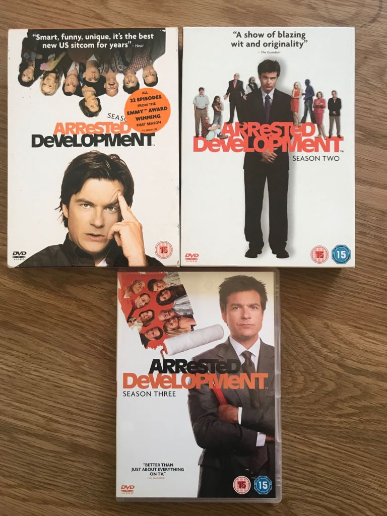 Arrested Development season 1-3 DVD
