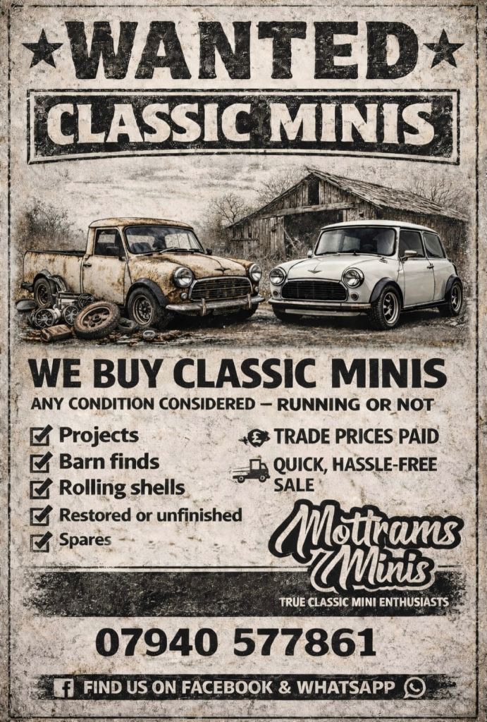 Classic mini Austin Morris rover 998 1275 spares or repair barn find project non runner parts 