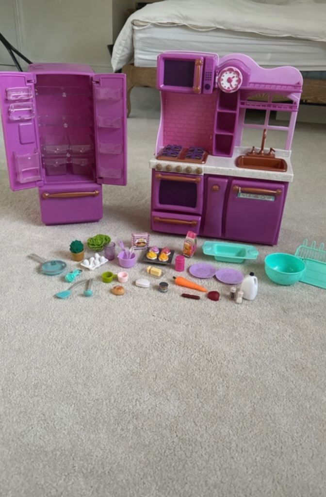 Our Generation doll kitchen with accessories 