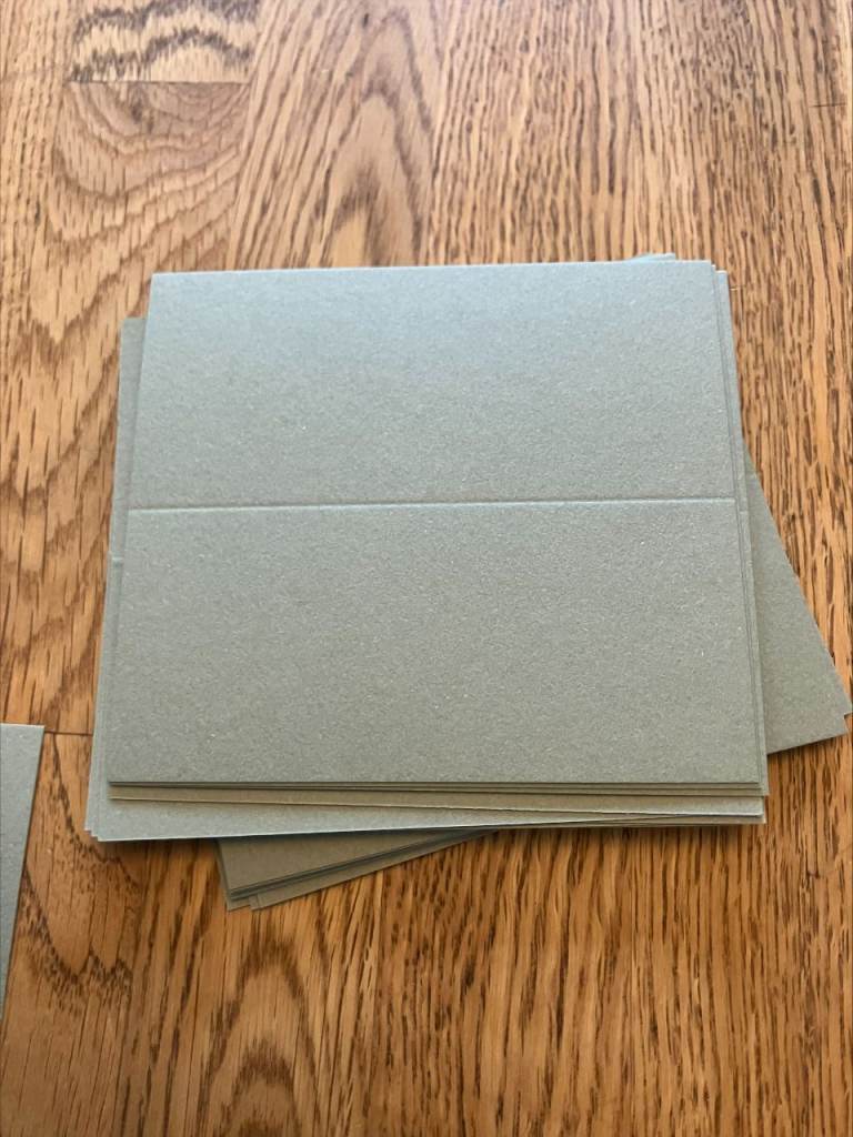 Moss green Name cards for Weddings/Events