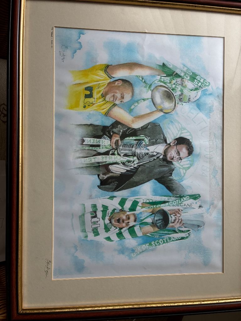 Limited edition Celtic treble winning print. 