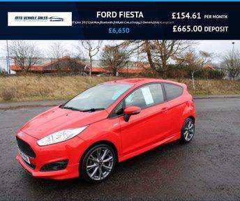 FORD FIESTA 1.0T ST-Line 2017,Sat Nav,Bluetooth,DAB,Air Con,65mpg,2 Owners,Ulez Compliant