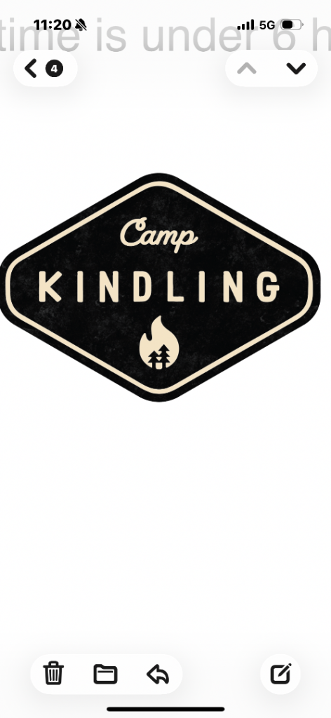 Camp Kindling one adult weekend ticket