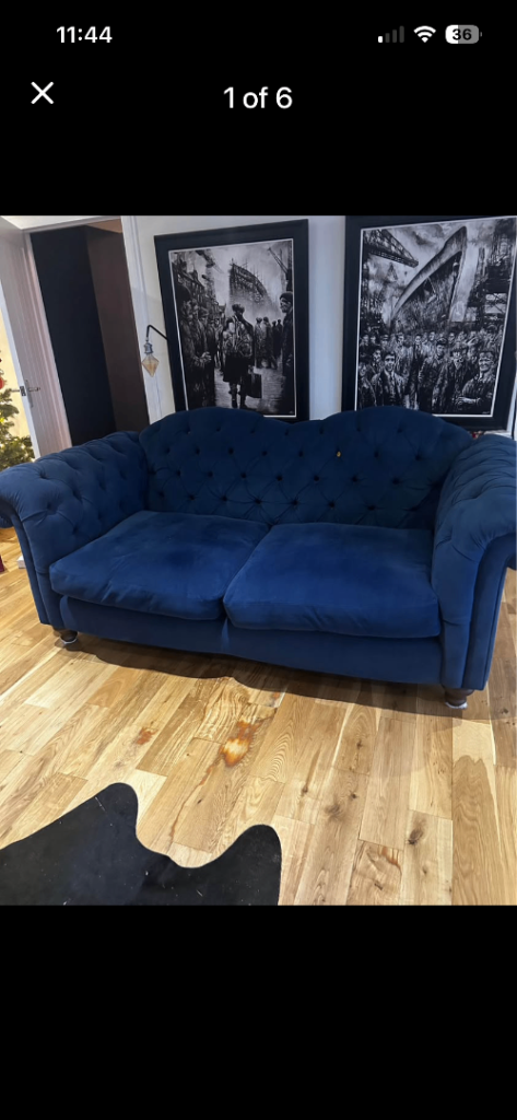 DFS Biden 2 x 3 seater sofa 
