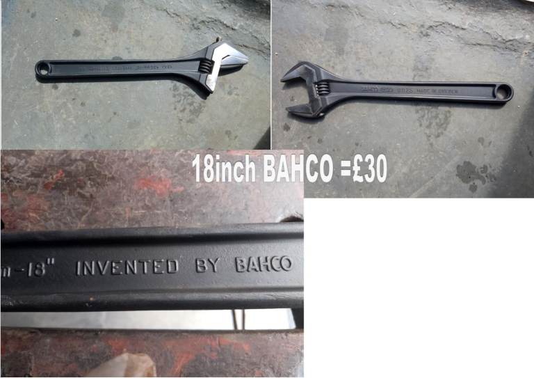 BAHCO ADJ.SPANNER  18INCH 