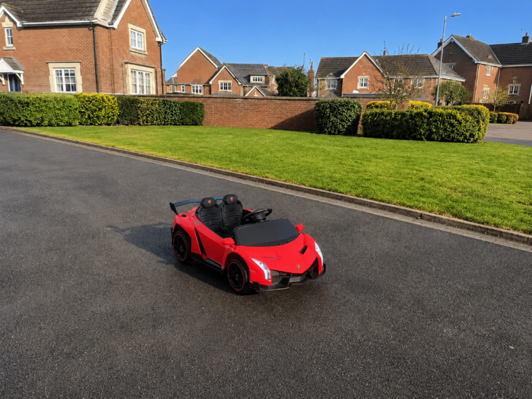 Red Kids Lamborghini Electric Ride-On Car – Remote, Charger, Manual – Already Assembled
