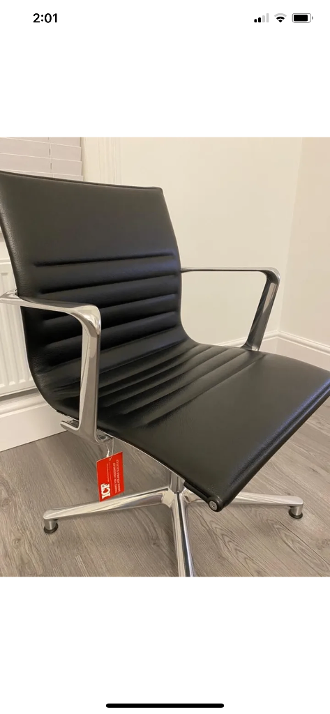 Icf Vitra Eames ae08 new leather chair aluminium frame