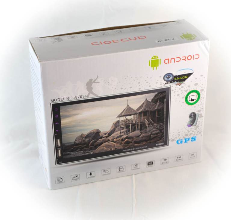 7" Display Car Navigator (Satnav), Stereo/Audio MP3/HD Video, Radio, Adroid 9, Rare cam view