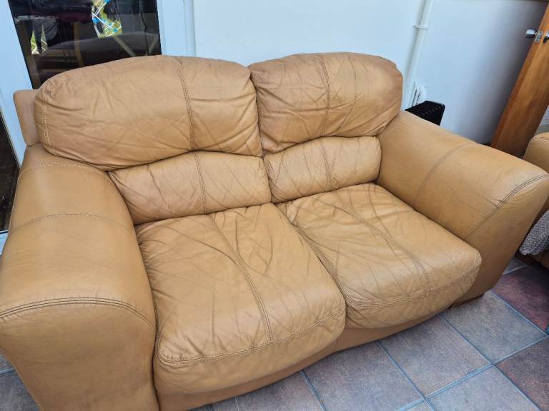 FREE LEATHER SOFA - 2 Available