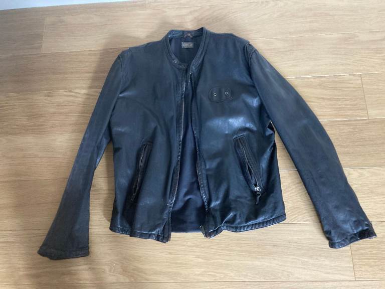 Cafe racer leather jacket